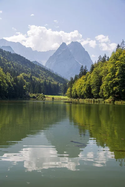 Zugspitze Jest Najwyższym Szczytem Gór Wettersteingebirge Jak Również Najwyższe Góry — Zdjęcie stockowe