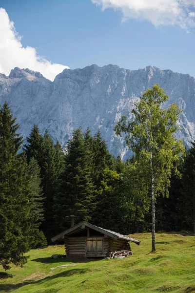 Karwendel Největší Pohoří Severních Vápencových Alp Mittenwald Město Bavorsku Německo — Stock fotografie
