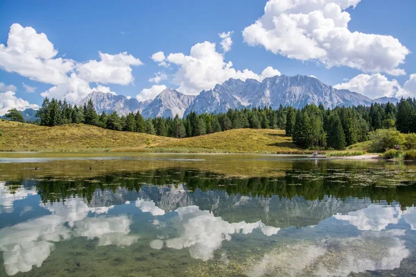 Das Karwendel Ist Das Größte Gebirge Der Nördlichen Kalkalpen Mittenwald — Stockfoto