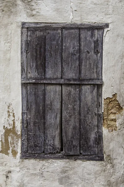Старая Деревянная Дверь Замком Детали Безопасности Защиты Античность — стоковое фото