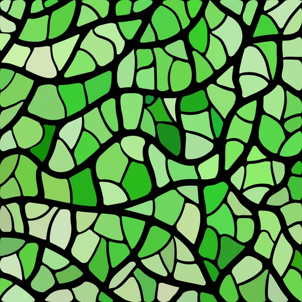 Abstract Stained Glass Mosaic Background Bright Green — Stock fotografie