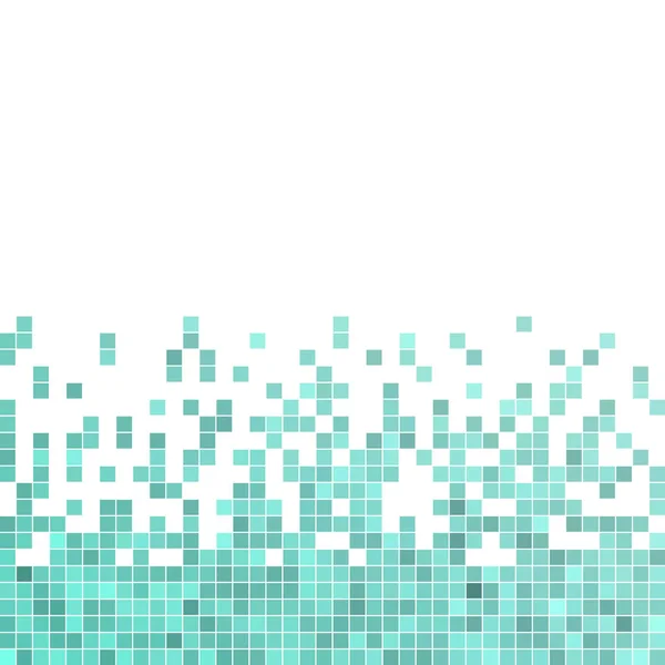 Abstract Square Pixel Mosaic Background Blue — Stok fotoğraf