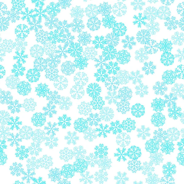Зимний Снег Легкий Бесшовный Узор Голубой — стоковое фото