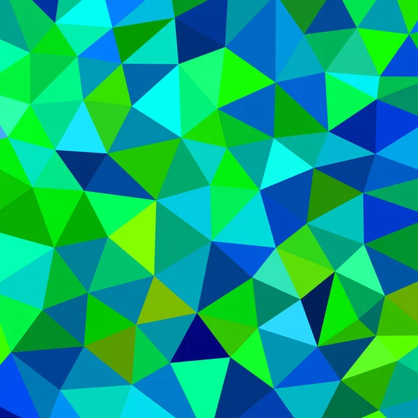 Fondo Abstracto Del Triángulo Geométrico Verde Azul — Foto de Stock