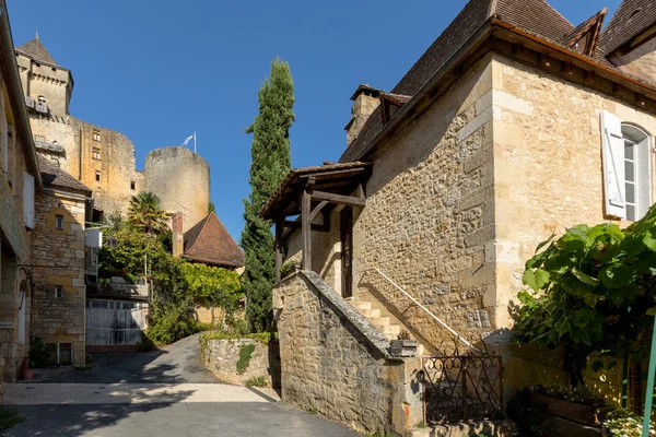 Pueblos Alrededor Castelnaud Chapelle Castle Dordogne Valley Perigord Noir Francia — Foto de Stock