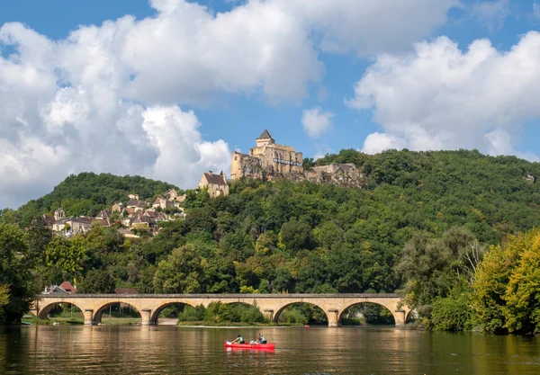 Castelnaud Dordoña Francia Septiembre 2018 Castillo Castelnaud Fortaleza Medieval Castelnaud — Foto de Stock