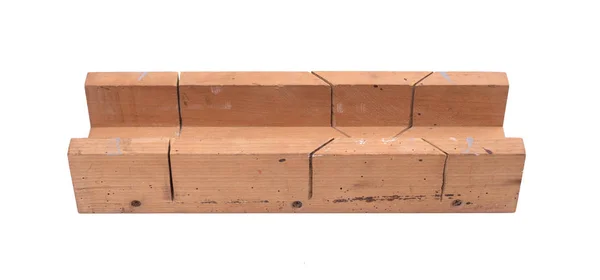 Miter Box Isolerad Vit Bakgrund — Stockfoto