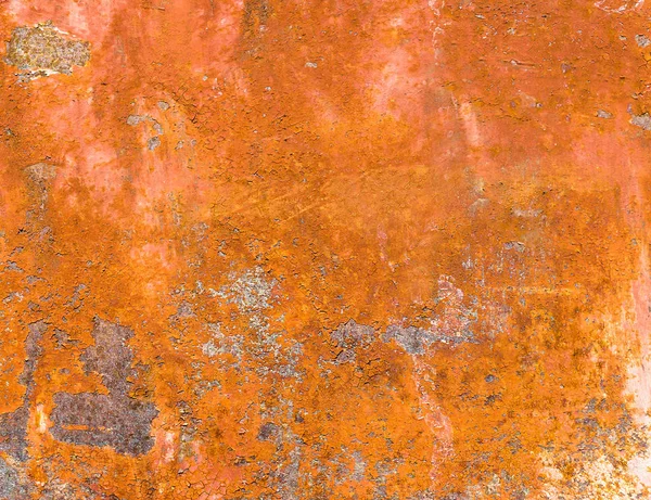 Plaque Métallique Rouillée Avec Peinture Pelante Corrosion Métallique Sévère Texture — Photo