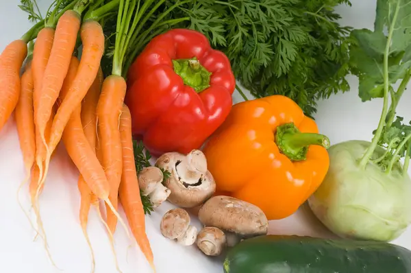 Alimentos Orgánicos Saludables Verduras Frescas — Foto de Stock