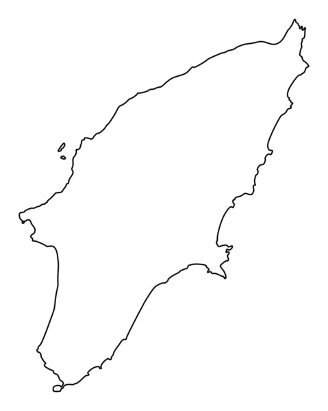Карта Родосу Географічна Карта — стокове фото
