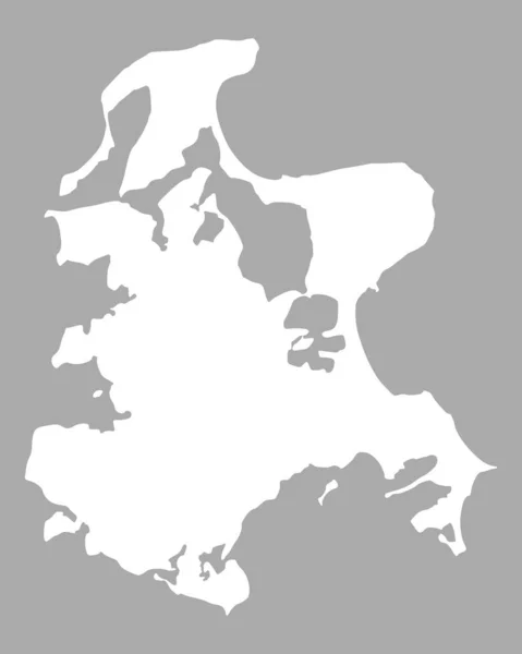 Karta Över Ruegen Geografisk Karta — Stockfoto