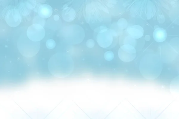 抽象蓝色背景 抽象模糊的节日光线蓝色背景为冬季圣诞节与博克去重点蓝色的灯光 美丽的纹理 — 图库照片