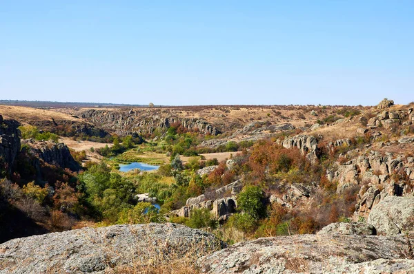Rzeka Mertvovod Aktovsky Kanyoin Mikołajów Obłast Ukraina Park Narodowy Bugsky — Zdjęcie stockowe