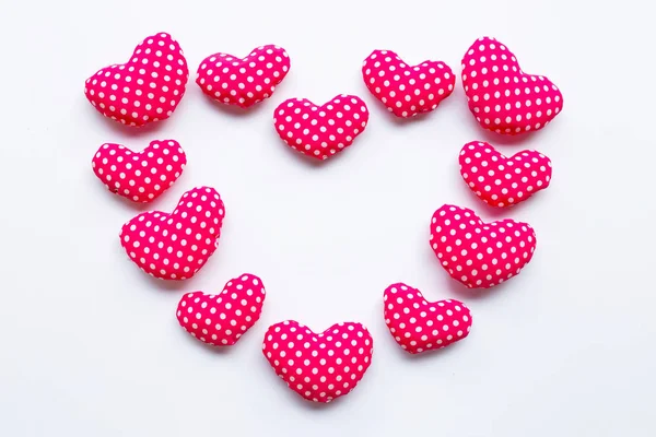 Valentine Hearts White Background — Stock Photo, Image