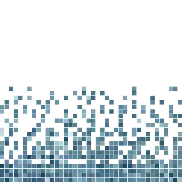 Abstract Square Pixel Mosaic Background Blue — Stock Photo, Image