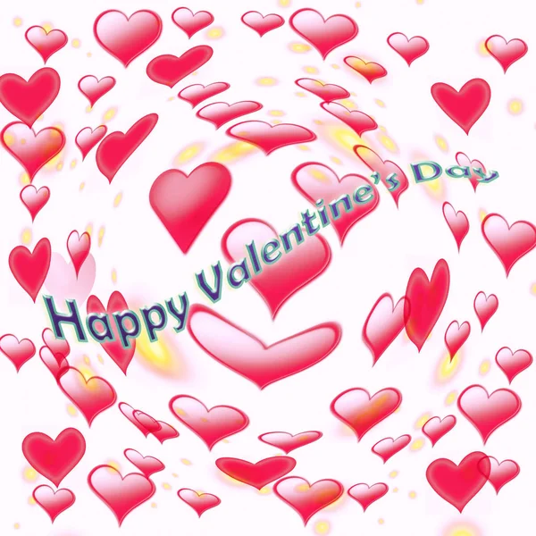 Happy Valentine Day Als Hintergrund — Stockfoto