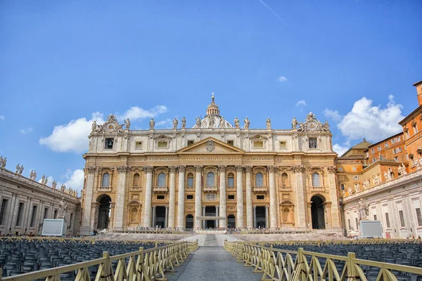 Peter Basilica Peter Square Vatican City — Stock Photo, Image