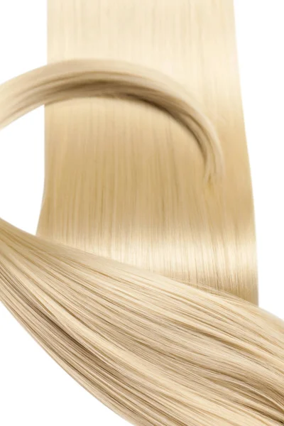 Primer Plano Lujoso Cabello Rubio Brillante — Foto de Stock