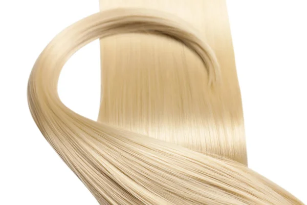 Primer Plano Lujoso Cabello Rubio Brillante — Foto de Stock