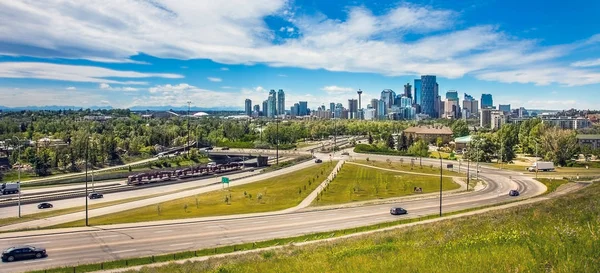 Skyline Calgary Alberta Canadá — Foto de Stock