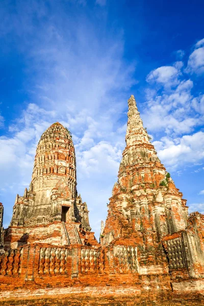 Wat Chaiwatthanaram Budddhist Temple Ayutthaya Thailand — стоковое фото