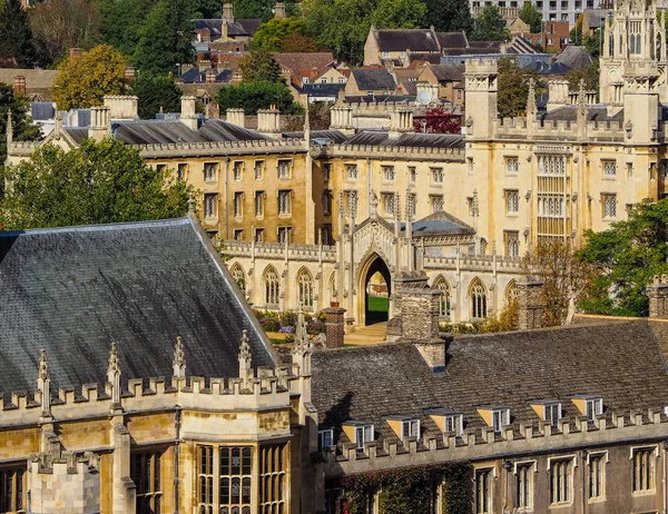 Veduta Aerea Della Città Cambridge Regno Unito — Foto Stock