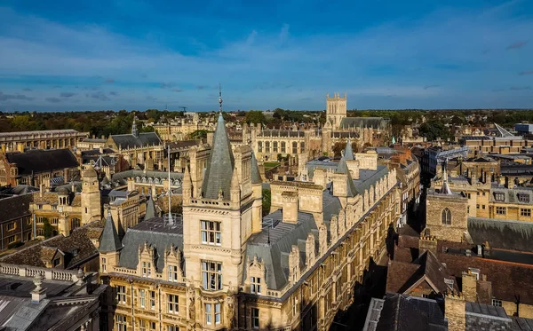 英国剑桥市鸟瞰图 — 图库照片