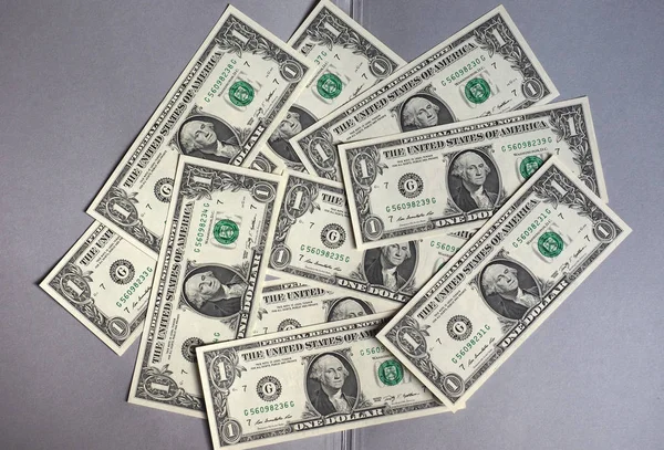 Jeden Dolar Bankovky Peníze Usd Měna Spojených Států — Stock fotografie