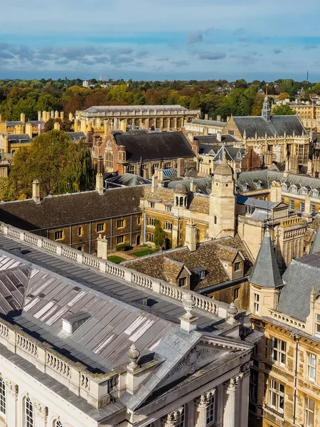 Widok Lotu Ptaka Miasta Cambridge Wielka Brytania — Zdjęcie stockowe