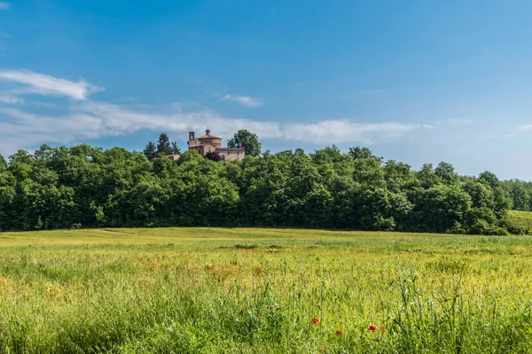 Vista Hermitage Montesiepi Abadia San Galgano — Fotografia de Stock