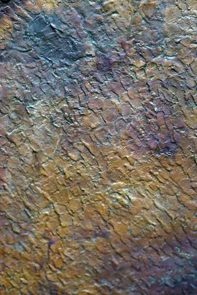 Nærbillede Rusten Farverig Metaloverflade Med Tekstur Tekstur - Stock-foto