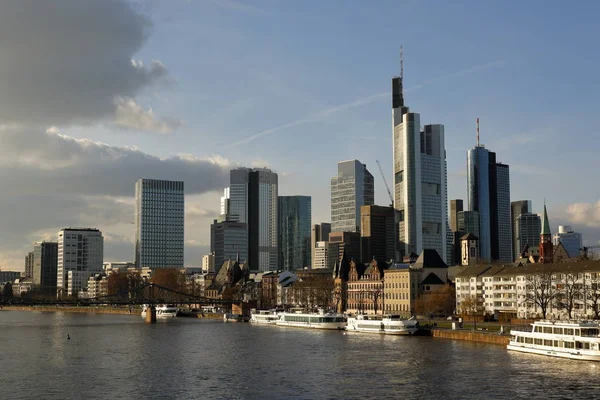Panoramę Frankfurtu Nad Menem — Zdjęcie stockowe