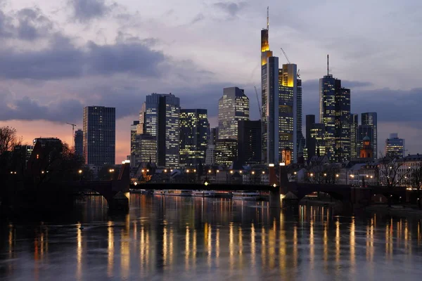 Panorama Frankfurtu Nad Mohanem — Stock fotografie
