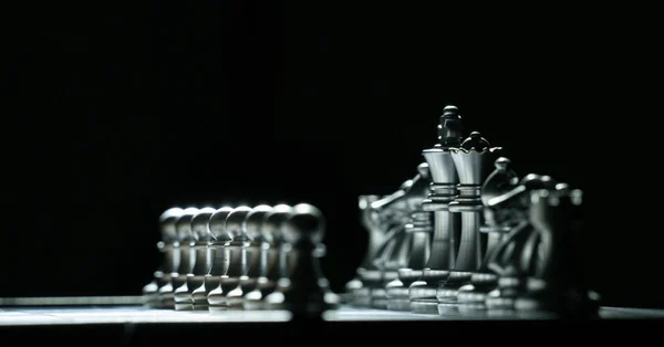 Chess Board Game Concept Competition Strategy — Stock Photo, Image