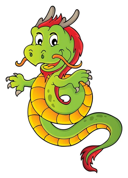 Chinese Dragon Topic Image Picture Illustration — Stock Photo, Image