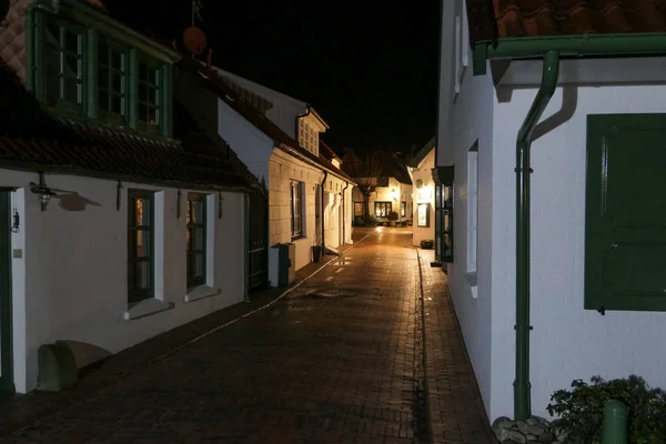 Alman Deniz Kıyısındaki Küçük Bir Köy — Stok fotoğraf