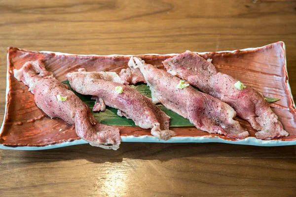Sushi Hida Wagyu Carne Res Cocina Japonesa Groumet —  Fotos de Stock