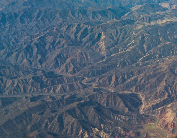 Uma Vista Aérea Califórnia San Andreas Califórnia Eua — Fotografia de Stock