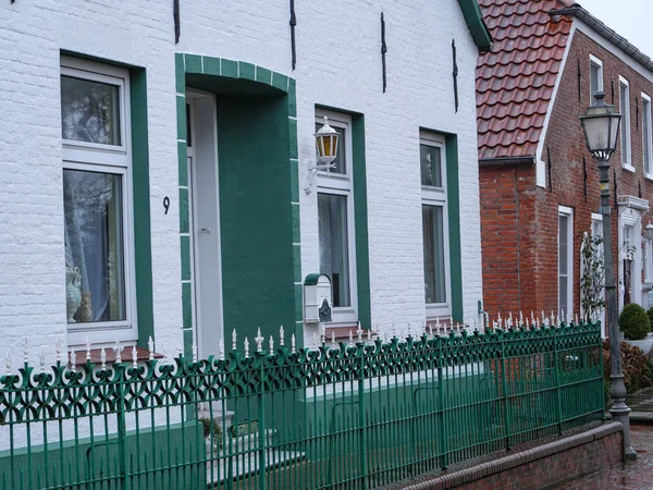 Piccolo Villaggio Greetsiel Sulla Costa Tedesca Del Mare Del Nord — Foto Stock