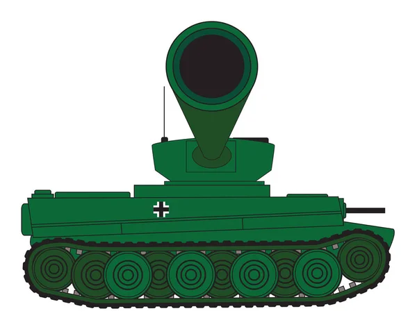 Desenho Linha Tanque Tipo Tigre Alemão Pesado Segunda Guerra Mundial — Fotografia de Stock