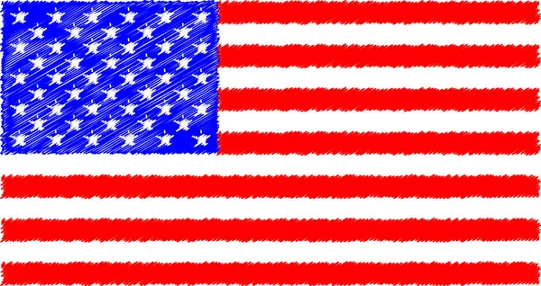 Estrelas Listras Bandeira Dos Estados Unidos América — Fotografia de Stock