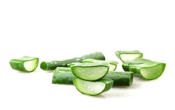 Aloe Vera White Background — Stock Photo, Image