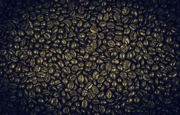 Textura Fondo Marrón Detalle Granos Café Tostados Sabor Cafeína — Foto de Stock