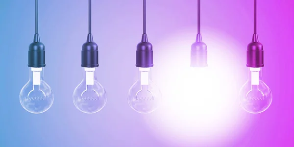 Glühbirne Als Unternehmerisches Innovationskonzept — Stockfoto