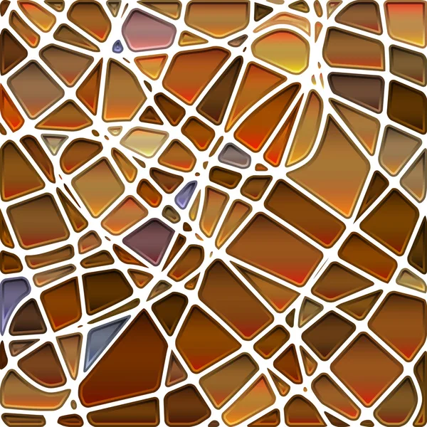 Абстрактний Мозаїчний Фон Вітражами Помаранчевий Коричневий — стокове фото