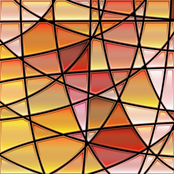 Abstrakcyjne Tło Mozaiki Witrażowej Pomarańczowy Brązowy — Zdjęcie stockowe