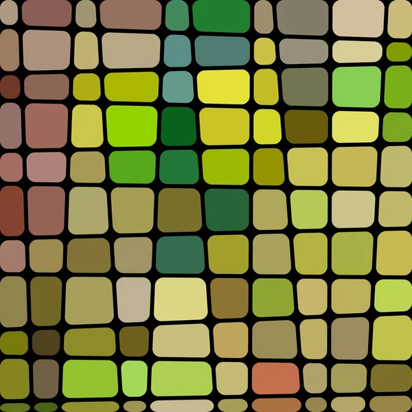 Abstrakt Färgat Glas Mosaik Bakgrund Grön Och Gul — Stockfoto