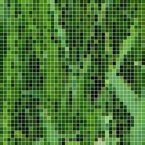 Abstrait Pixel Carré Fond Mosaïque Vert — Photo