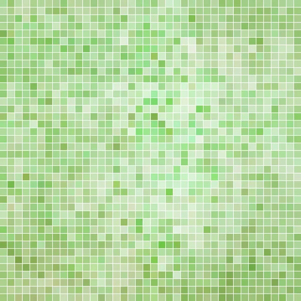 Abstrato Quadrado Pixel Mosaico Fundo Luz Verde — Fotografia de Stock