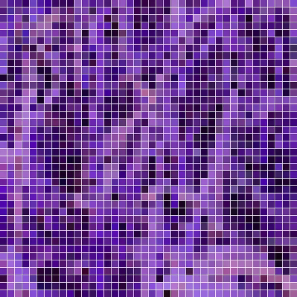 Abstrakcyjne Kwadratowe Tło Mozaiki Pikselowej Fioletowe — Zdjęcie stockowe